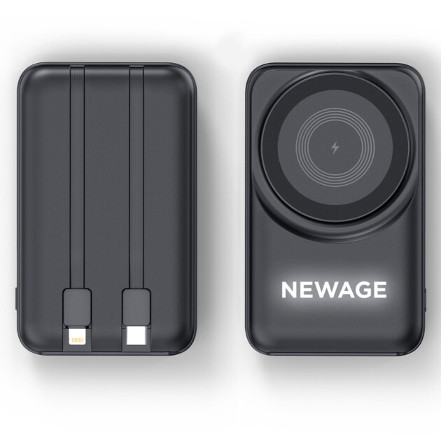 KÜÇÜKLER 10.000 MAH SİYAH MAGSAFE  ve  WIRELESS POWERBANK